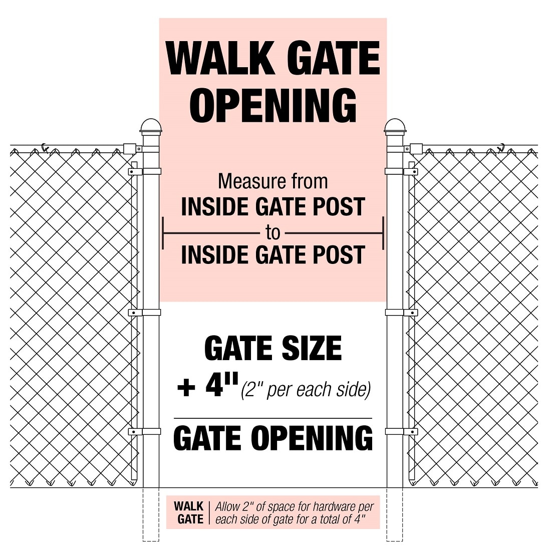 YARDGARD 42 in. W x 48 in. H Galvanized Steel Chain Link Fence Bent ...