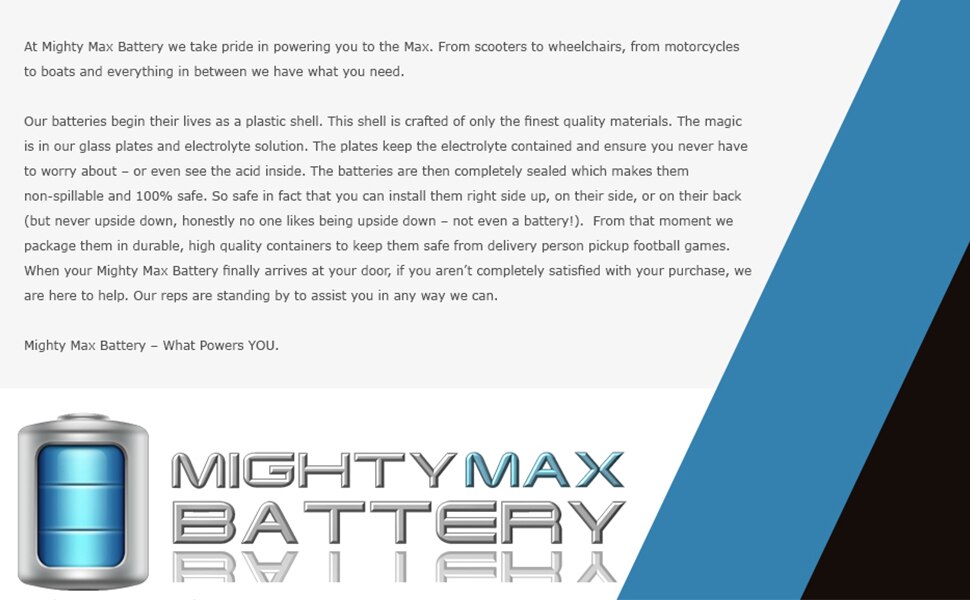 Mighty Max 12V 22AH SLA Replacement Battery for NP12-22Ah - 2 Pack