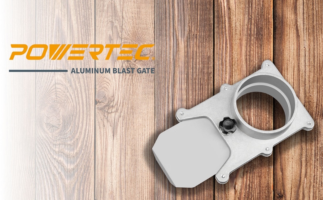 ‎POWERTEC 5 in. Aluminum Blast Gate for Dust Collection Systems 70166 ...
