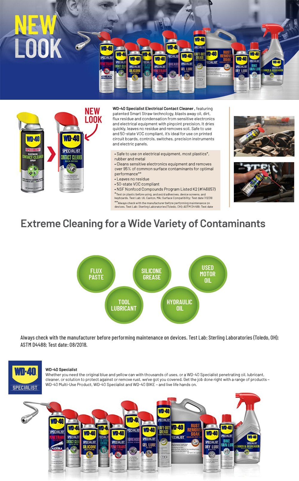 WD-40 specialist contact cleaner for electronic devices and parts 