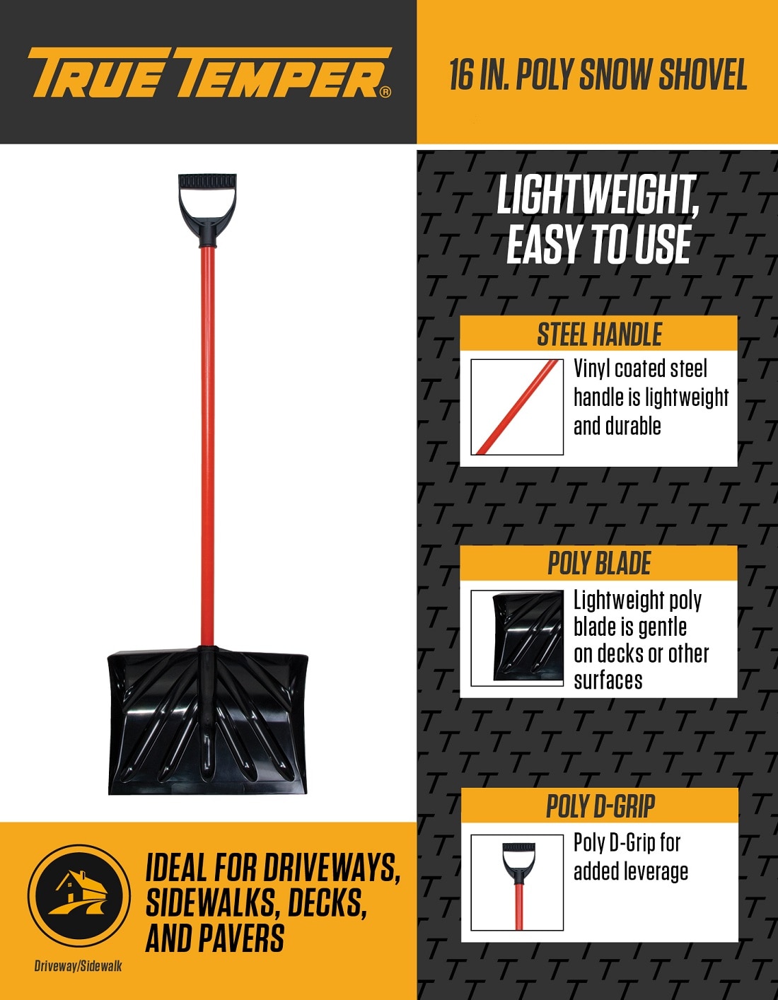 True Temper Snow Shovel Replacement Blade