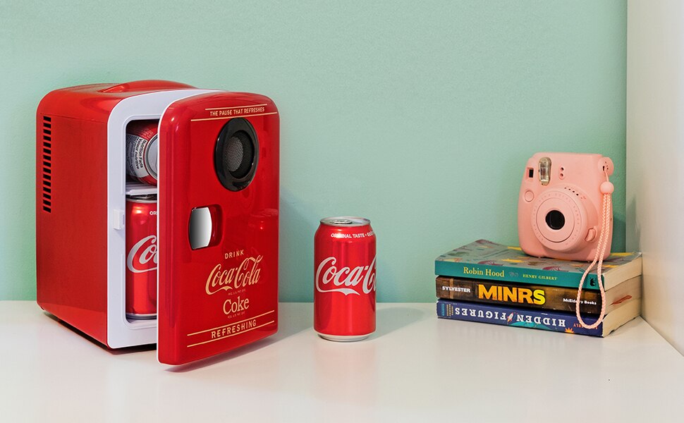 Coca-Cola Coca-Cola 4L Portable Cooler/Warmer with Bluetooth Speaker ...