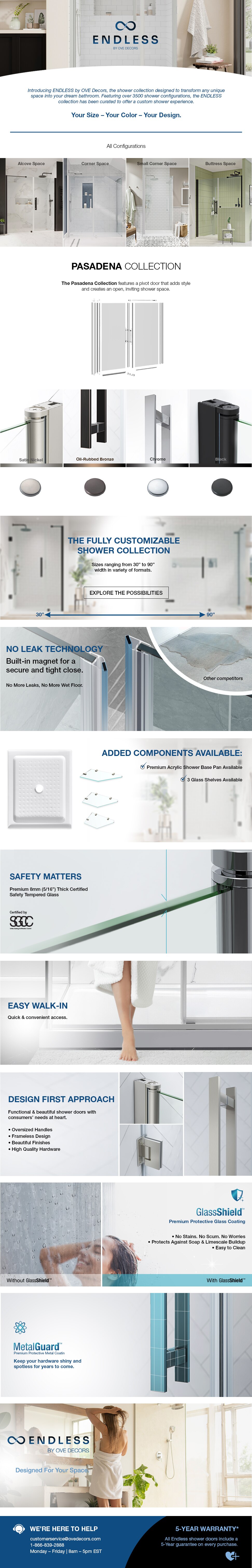 OVE Decors - Shower Doors - Showers - The Home Depot