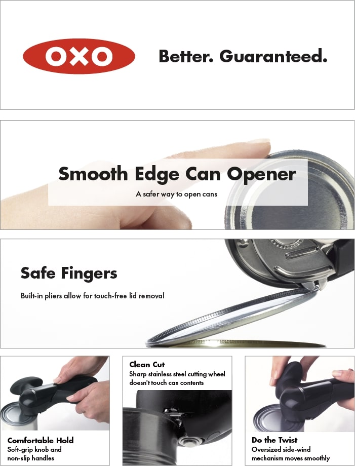 OXO Good Grips Smooth Edge Can Opener 1049953 - The Home Depot