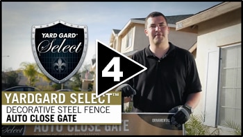 How to Install Decorative Steel Fence Part Four Auto Close Gate