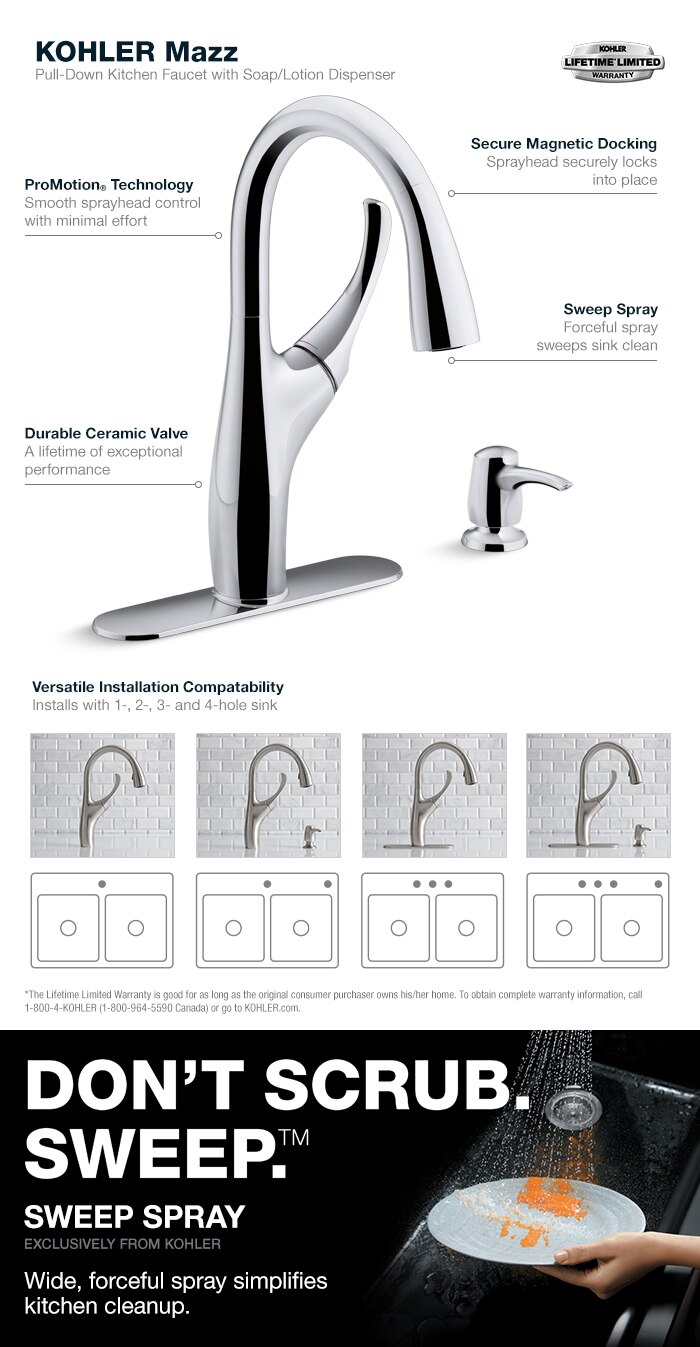 Mazz Pull-Down Kitchen Faucet in Vibrant Stainless