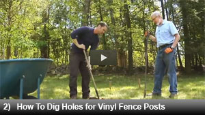 How to Dig Holes for Vinyl Fence Posts